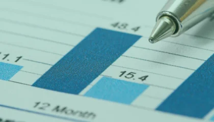 Na obrazie widać wykresy słupkowe